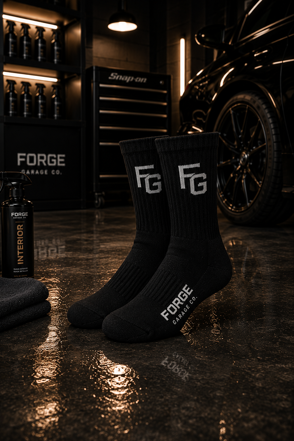 Forge Garage Co. Performance Crew Socks