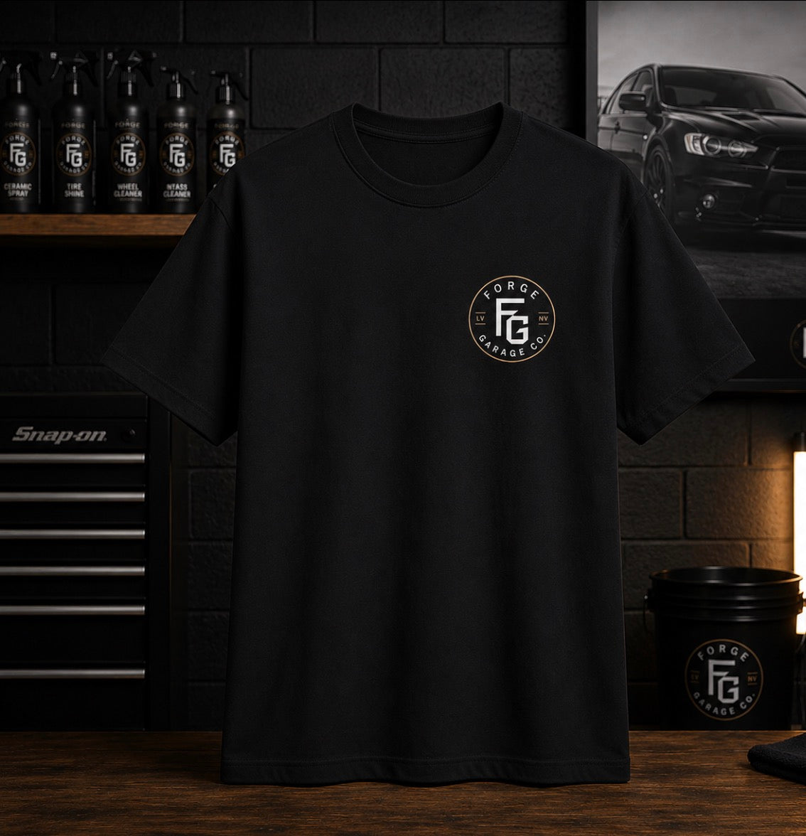 Forge Garage Co. Logo Tee — Oversized Boxy T-Shirt