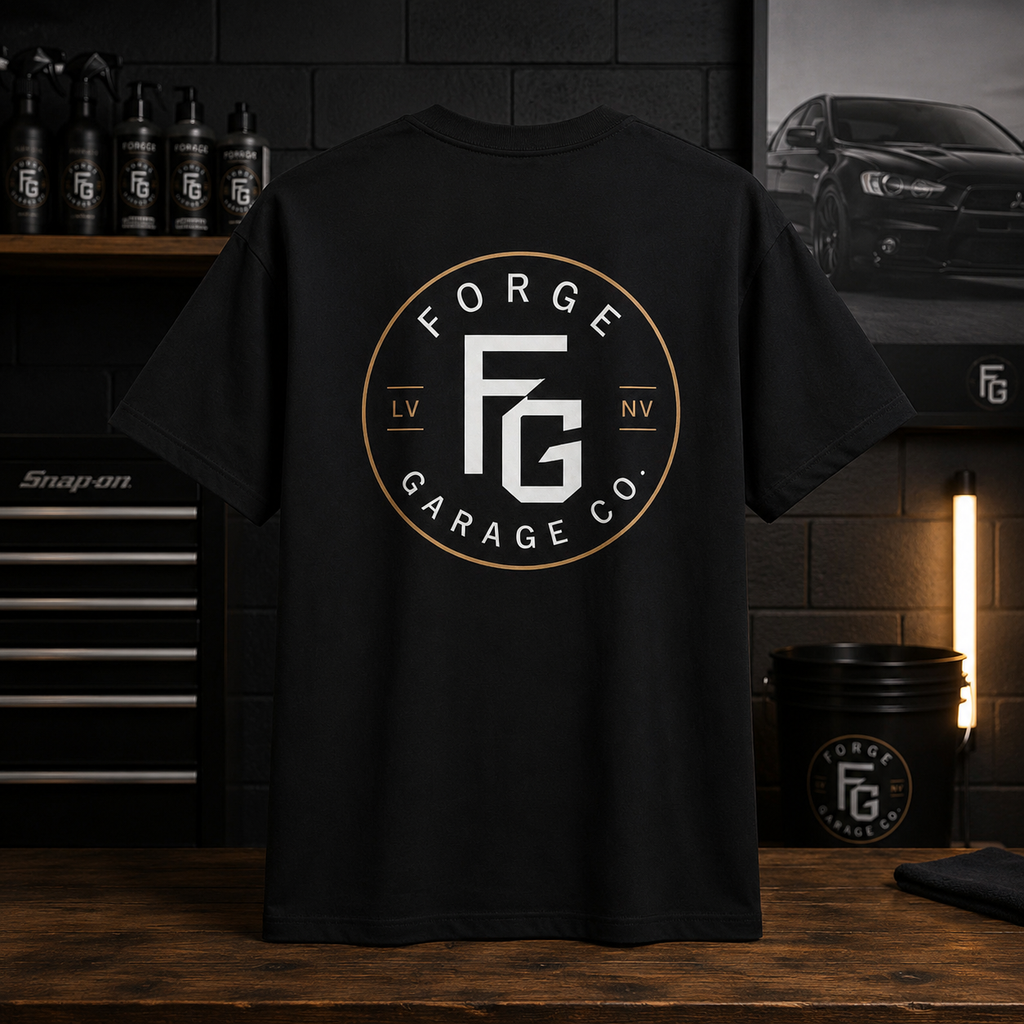 Forge Garage Co. Logo Tee — Oversized Boxy T-Shirt